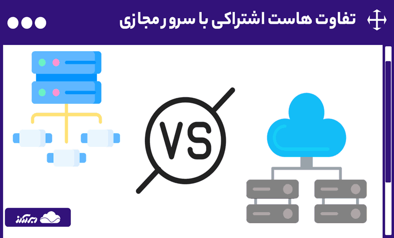 تفاوت هاست اشتراکی با سرور مجازی: کاربردها، مزایا و معایب و راهنمای انتخاب بهترین گزینه