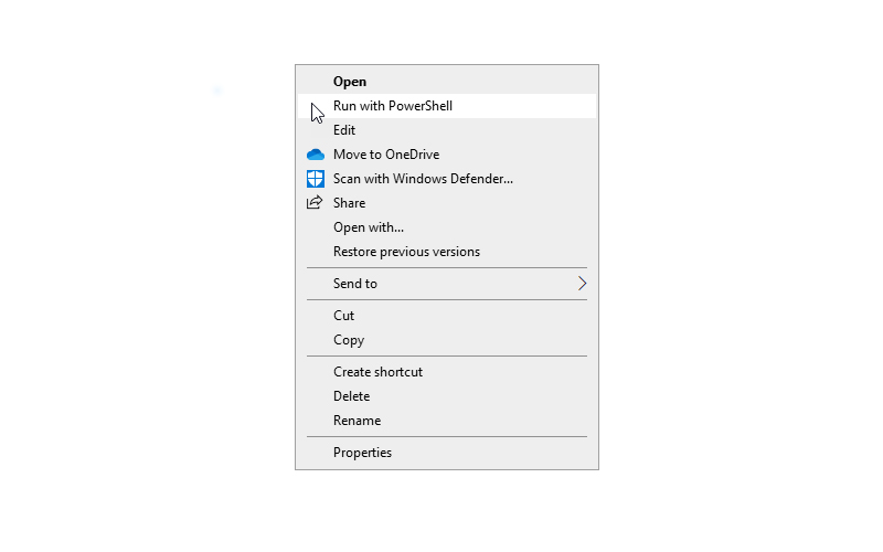 برای اجرای اسکریپت در پاورشل باید چه کنیم