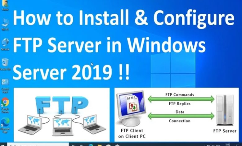 نصب FTP Server در ویندوز سرور 2019