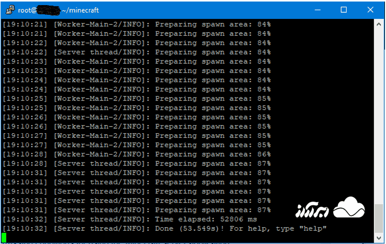 ساخت سرور ماینکرافت با VPS - اجرای سرور ماینکرافت