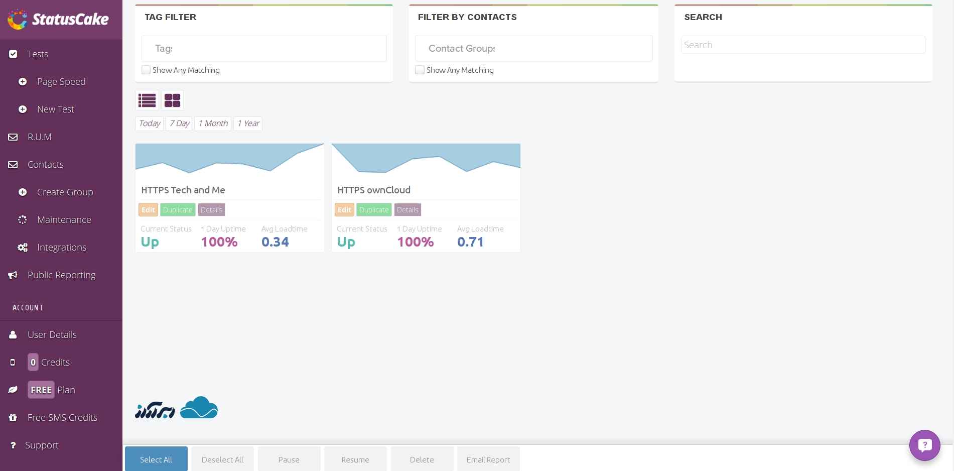 ابزارهای مانیتورینگ آپتایم - StatusCake